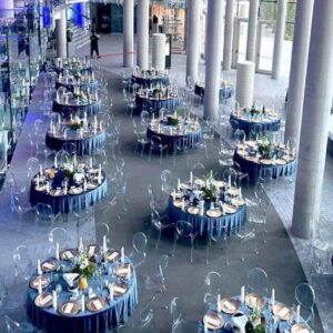 Screenshot Obrus welurowy okrągły granatowy <br/> śr. 330 cm