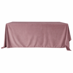 Brudny róż - obrus prost Obrus welurowy brudny róż / dusty pink <br/> 240 x 280 cm