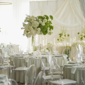 DSC05733 Obrus welurowy okrągły ivory / śmietanka <br/> śr. 330 cm