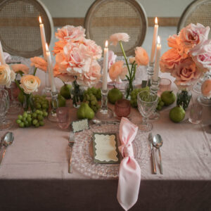 DSC05985 Obrus welurowy brudny róż / dusty pink <br/> 240 x 280 cm