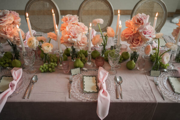 DSC05985 Obrus welurowy brudny róż / dusty pink <br/> 240 x 280 cm