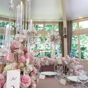 IMG_0369 Obrus welurowy okrągły brudny róż / dusty pink <br/> śr. 330 cm