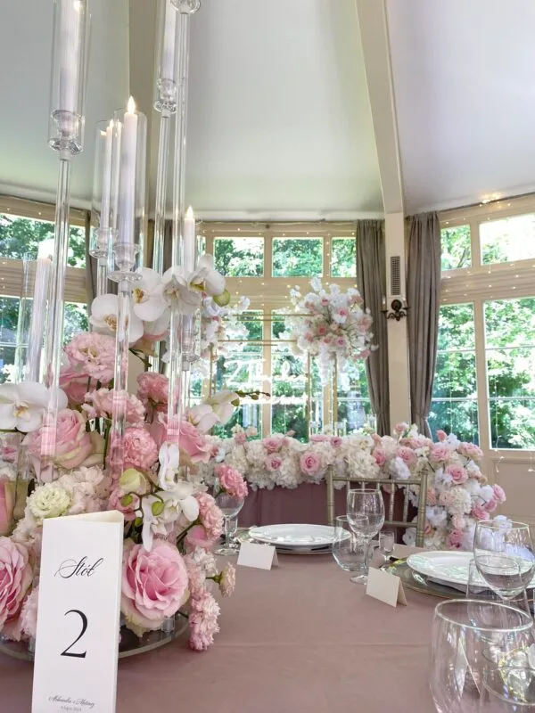 IMG_0369 Obrus welurowy okrągły brudny róż / dusty pink <br/> śr. 330 cm