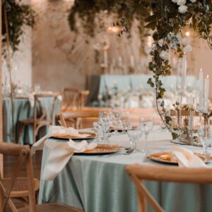 IMG_0820 Obrus welurowy okrągły szałwiowy <br/> śr. 330 cm