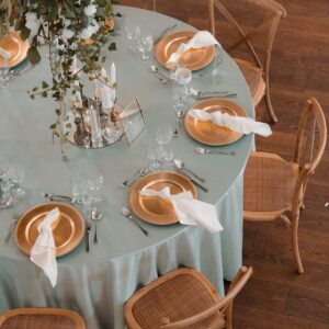 IMG_0949 Obrus welurowy okrągły szałwiowy <br/> śr. 330 cm