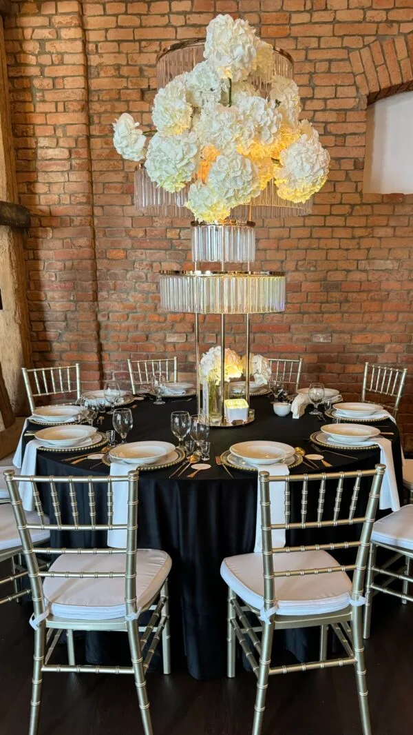 IMG_3735 Obrus welurowy okrągły czarny <br/> śr. 330 cm