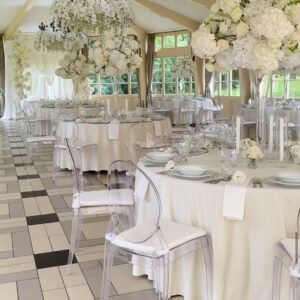 IMG_9373 Obrus welurowy okrągły ivory / śmietanka <br/> śr. 330 cm