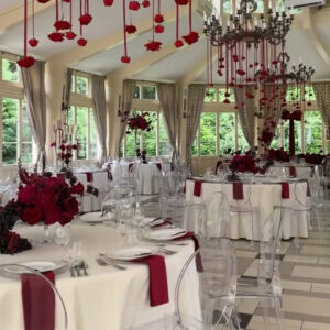 IMG_9381 Obrus welurowy okrągły ivory / śmietanka <br/> śr. 330 cm