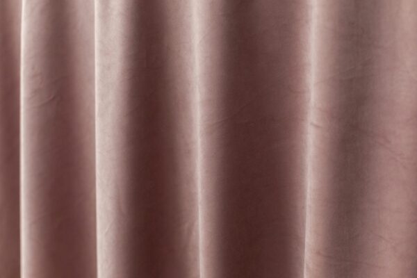 Obrus welurowy, okrągły w kolorze brudnego różu / dusty pink o średnicy 330 cm