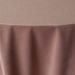 Obrus welurowy, okrągły w kolorze brudnego różu / dusty pink o średnicy 330 cm - obrazek 3