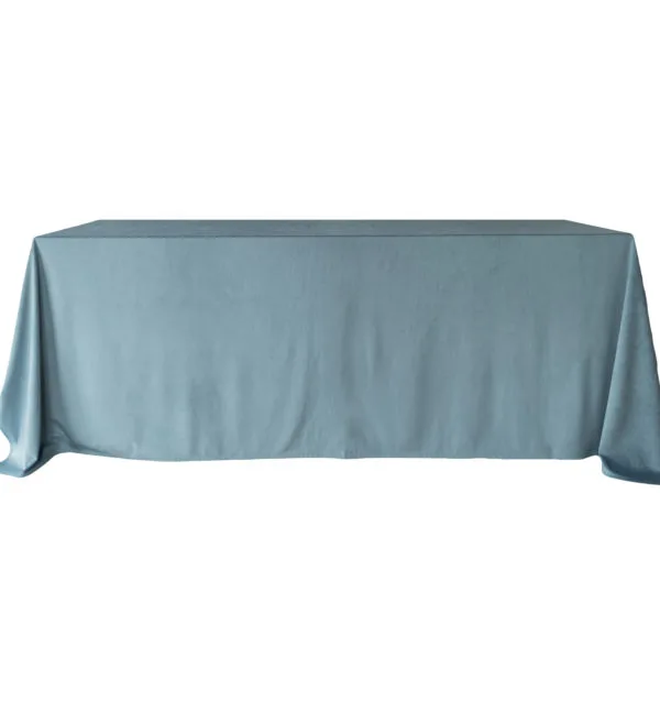 dusty blue 1 Obrus welurowy baby blue <br/> 240 x 280 cm