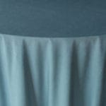 Obrus welurowy, okrągły w kolorze dusty blue o średnicy 330 cm - obrazek 3