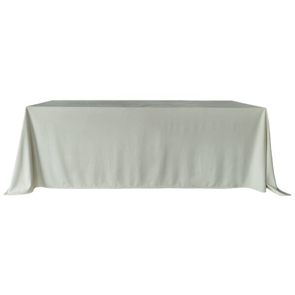 Obrus welurowy, prostokątny w kolorze ivory 240 cm x 280 cm