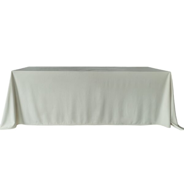 Obrus welurowy, prostokątny w kolorze ivory 240 cm x 280 cm