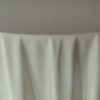 Obrus welurowy, okrągły w kolorze ivory o średnicy 330 cm