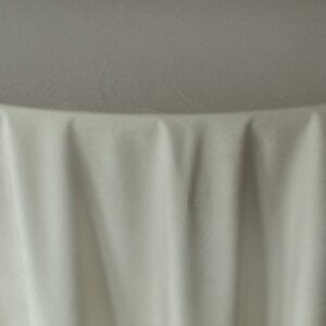 ivory o2 Obrus welurowy okrągły ivory / śmietanka <br/> śr. 330 cm