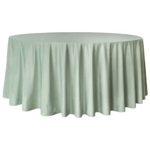 szałwia 1 (1) Obrus welurowy okrągły szałwiowy <br/> śr. 330 cm