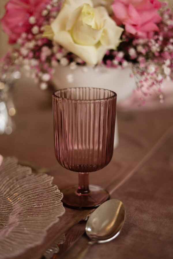 IMG_2075 Kielich różowy ryflowany