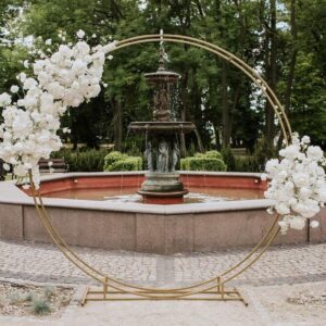 IMG_4243 Ścianka weselna / stelaż metalowe podwójne koło śr. 250 cm