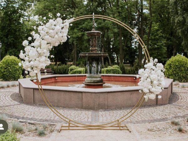 Ścianka weselna / stelaż metalowe podwójne koło śr. 250 cm