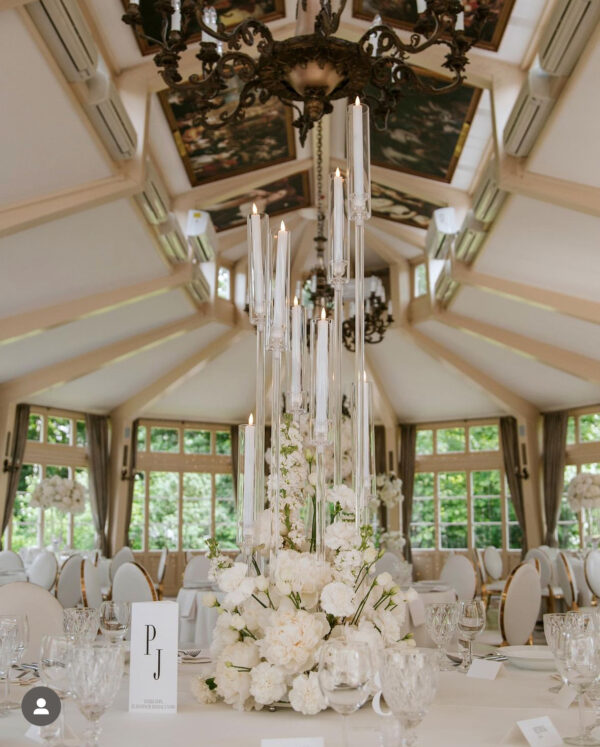 IMG_4244 Świecznik transparentny 8-ramienny ze szklanymi tubami