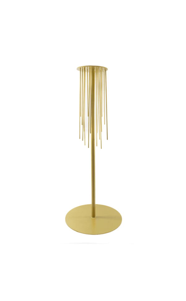 Nowoczesny złoty stojak z soplami (wys. 100 cm)