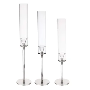 produkt-4.3 Świeczniki akrylowe ze szklanymi tubami - zestaw 3 szt.