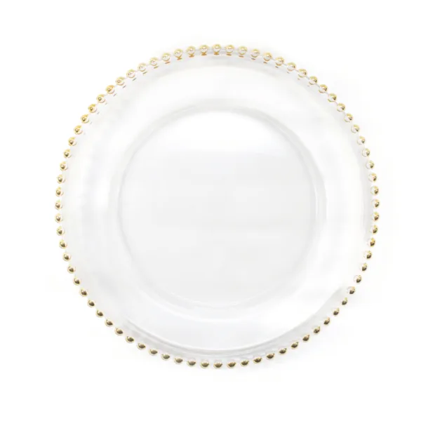 produkt-5.2 Szklany podtalerz ze złotymi kulkami