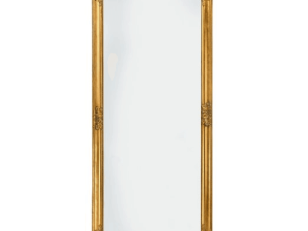 Lustro w ozdobnej złotej ramie 160 x 70 cm