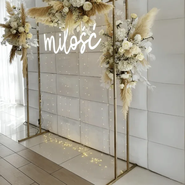 produkt-9.4 Ścianka weselna / metalowy stelaż podwójny prosty 220 x 200 cm