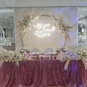 produkt-9.5 Ścianka weselna / stelaż metalowe podwójne koło śr. 250 cm