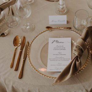 4 Serweta bankietowa - ciemny beż