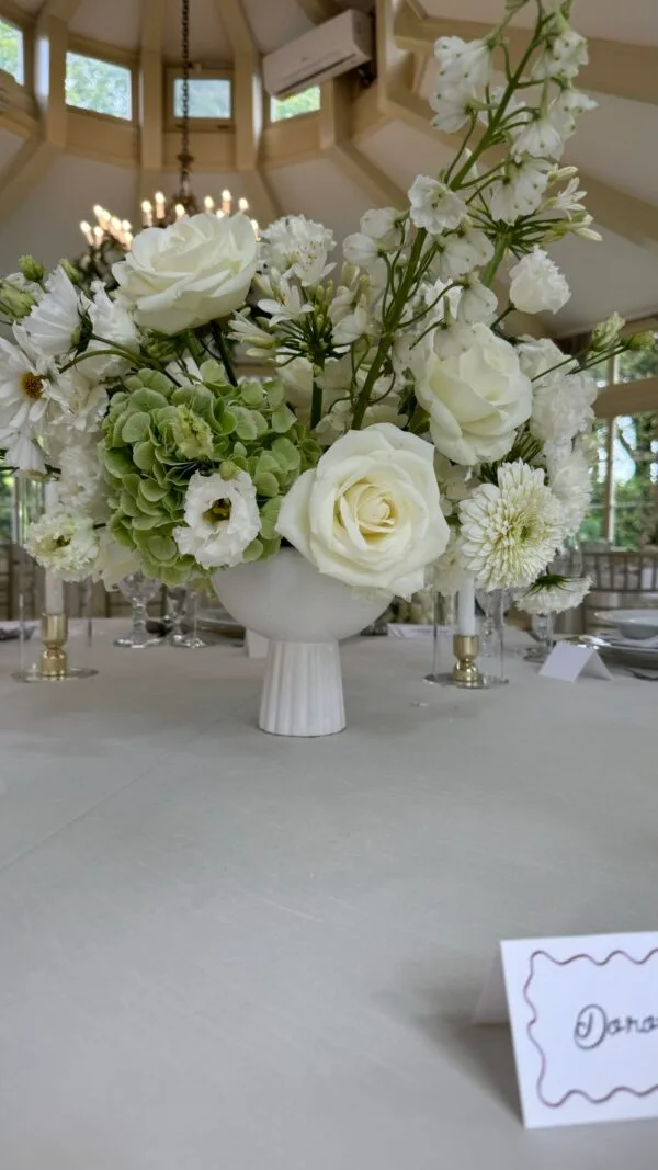 IMG_4736 Ceramiczna misa naczynie na ryflowanej nóżce na niskie kompozycje kwiatowe