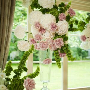 DSC01293 Dwustronny szklany wazon ryflowany