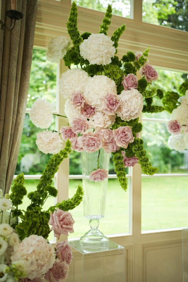 DSC01293 Dwustronny szklany wazon ryflowany