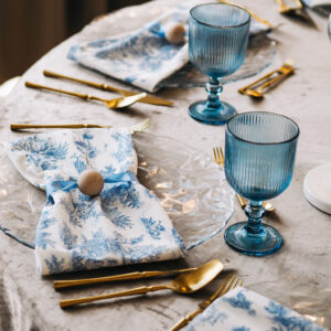 OLYMPUS DIGITAL CAMERA Kielich niebieski ryflowany