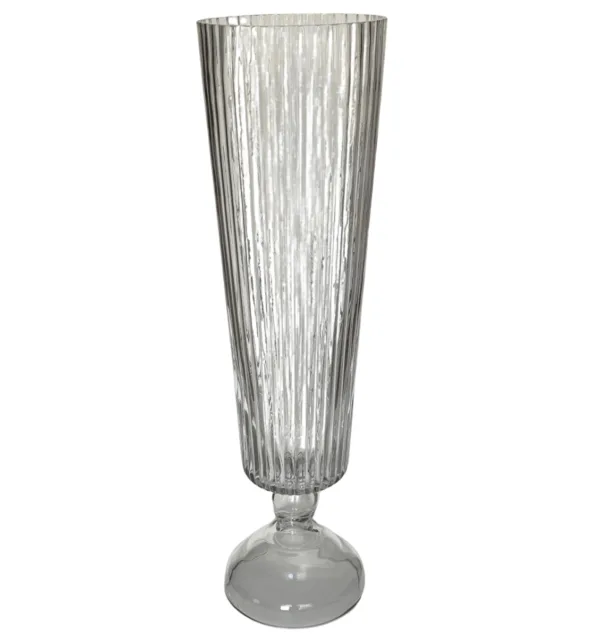 Zdjęcie produktu 15 Dwustronny szklany wazon ryflowany