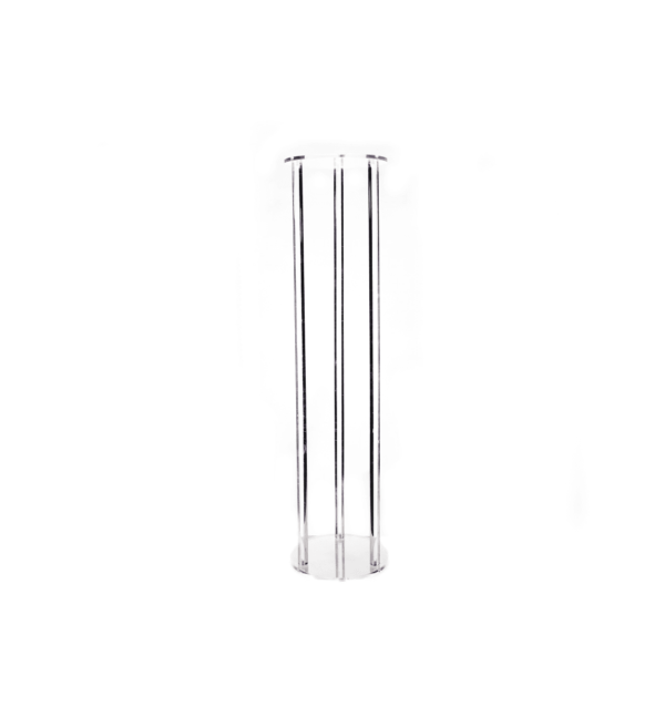 Stojak akrylowy transparentny koło wys. 80 cm