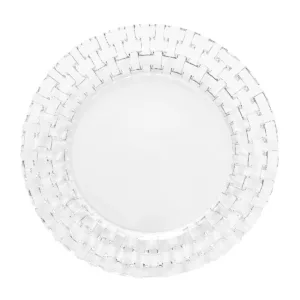 Produkt na stronę Dekoracje Proszę 4 Szklany podtalerz vintage z plecionym brzegiem