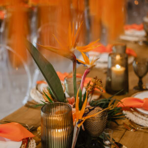 IMG_3427 Zielony ryflowany wazon / świecznik