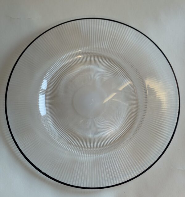 IMG_9110 Podtalerz przezroczysty ryflowany z czarnym brzegiem