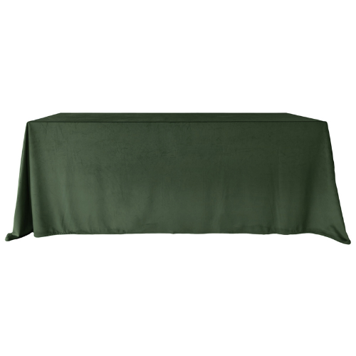 LESNA ZIELEN OBRUS PROSTOKATNY #1 Obrus welurowy, prostokątny w kolorze leśnej zieleni 240 cm x 280 cm