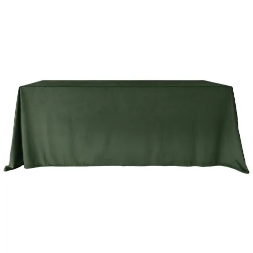 LESNA ZIELEN OBRUS PROSTOKATNY #1 Obrus welurowy oliwka / leśna zieleń <br/> 240 x 280 cm