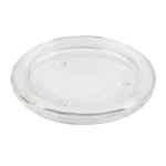 SZKLANA PODSTAWKA #1 Obrus welurowy, okrągły w kolorze ivory o średnicy 330 cm