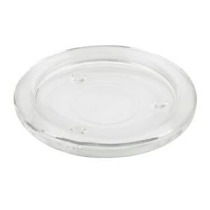 Szklana podstawka pod świecę