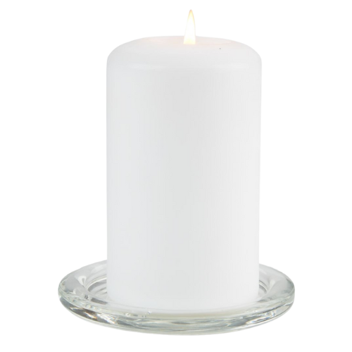 SZKLANA PODSTAWKA #2 Szklana podstawka pod świecę