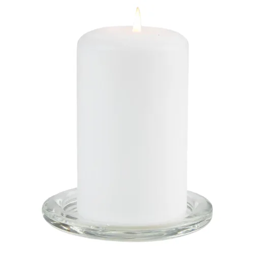 SZKLANA PODSTAWKA #2 Szklana podstawka pod świecę