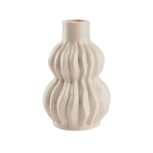 WAZON THORE #1 Wazon falowany - piaskowy